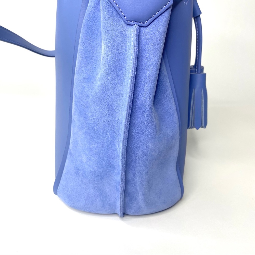 Longchamp Penelope Bucket Bag Blue Mist - Picture 12 of 16